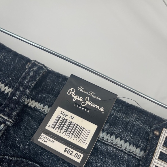 Pepe Jeans New “Tishra”  Slim Denim Capris Sz 32 MSRP $62 - Picture 4 of 6